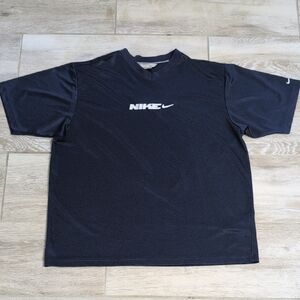 Nike Short Sleeve Jersey Shirt | Y2K Nike Short Sleeve V-Neck Shirt